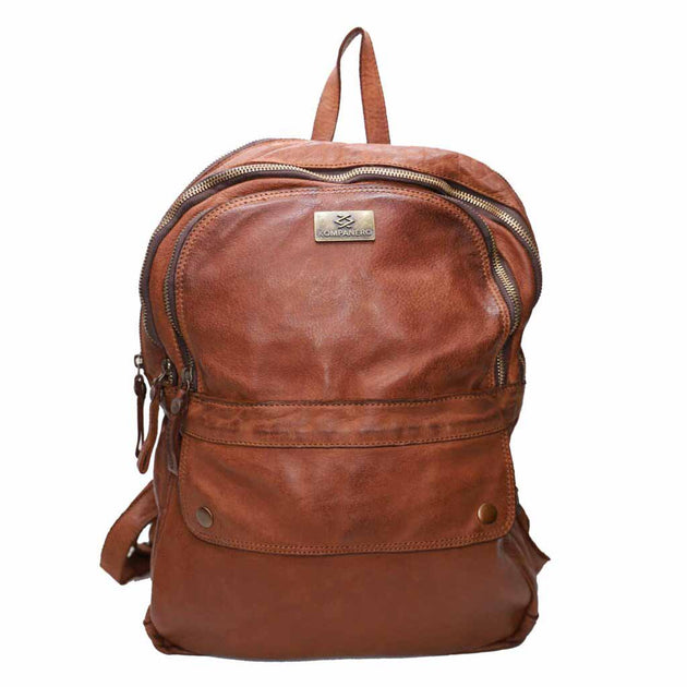 KOMPANERO Backpack Handbag (Cognac) : : Fashion