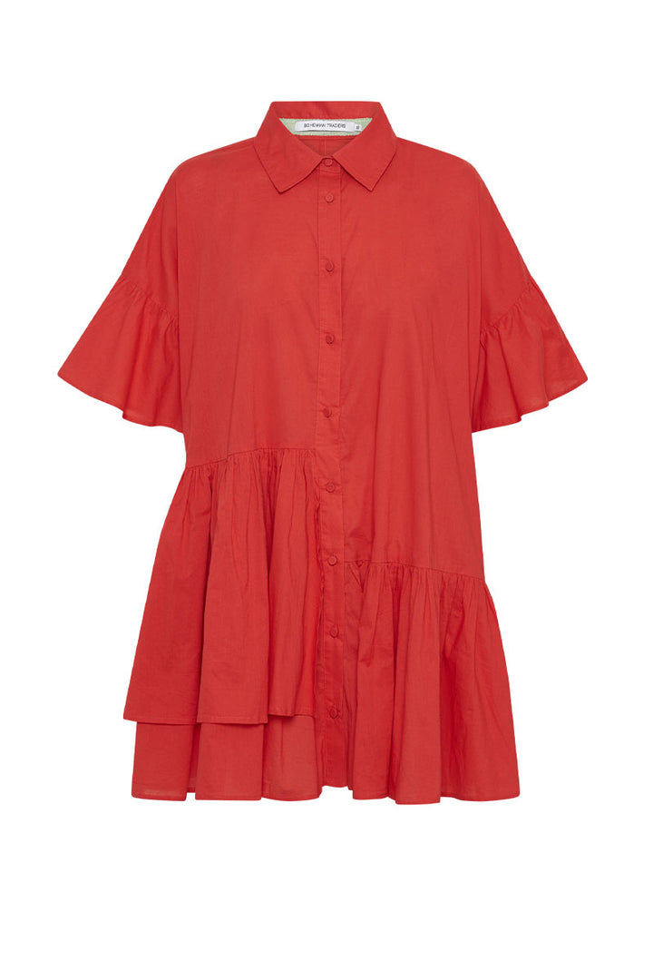 Genoa Dress - Rhubarb