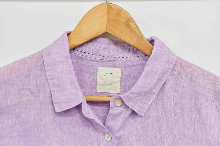 Enveloppe Linen Shirt - Lilas