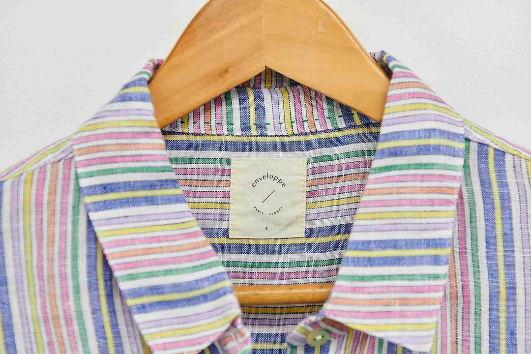 Enveloppe Linen Shirt - Arc-en-Ciel