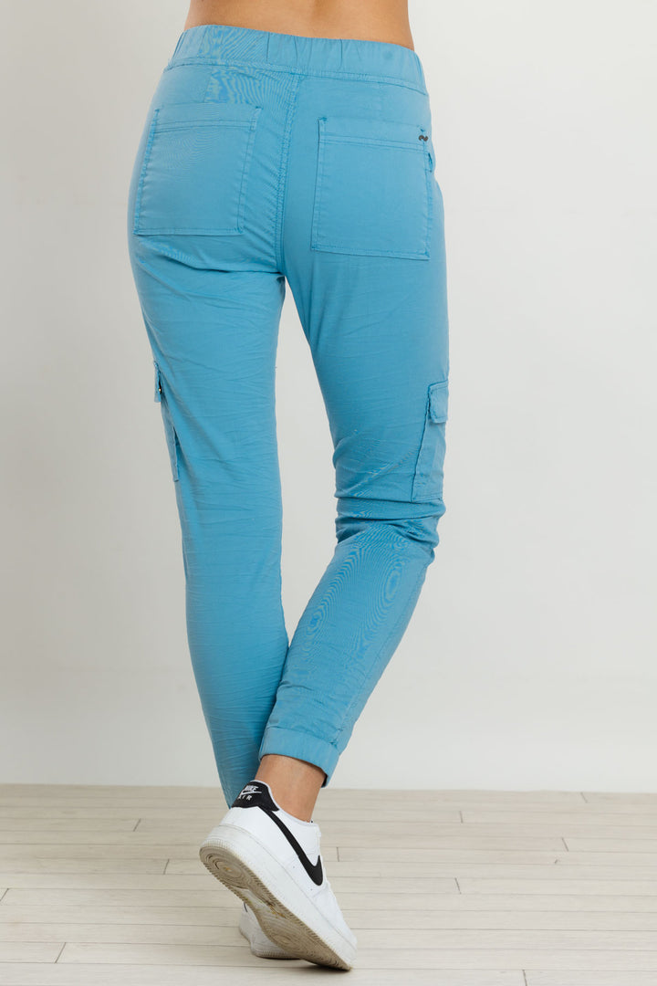 Andi Cargo Pants - Tranquil Blue