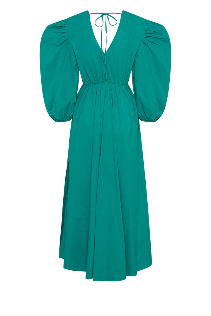 V Neck Cut Out Maxi - Teal