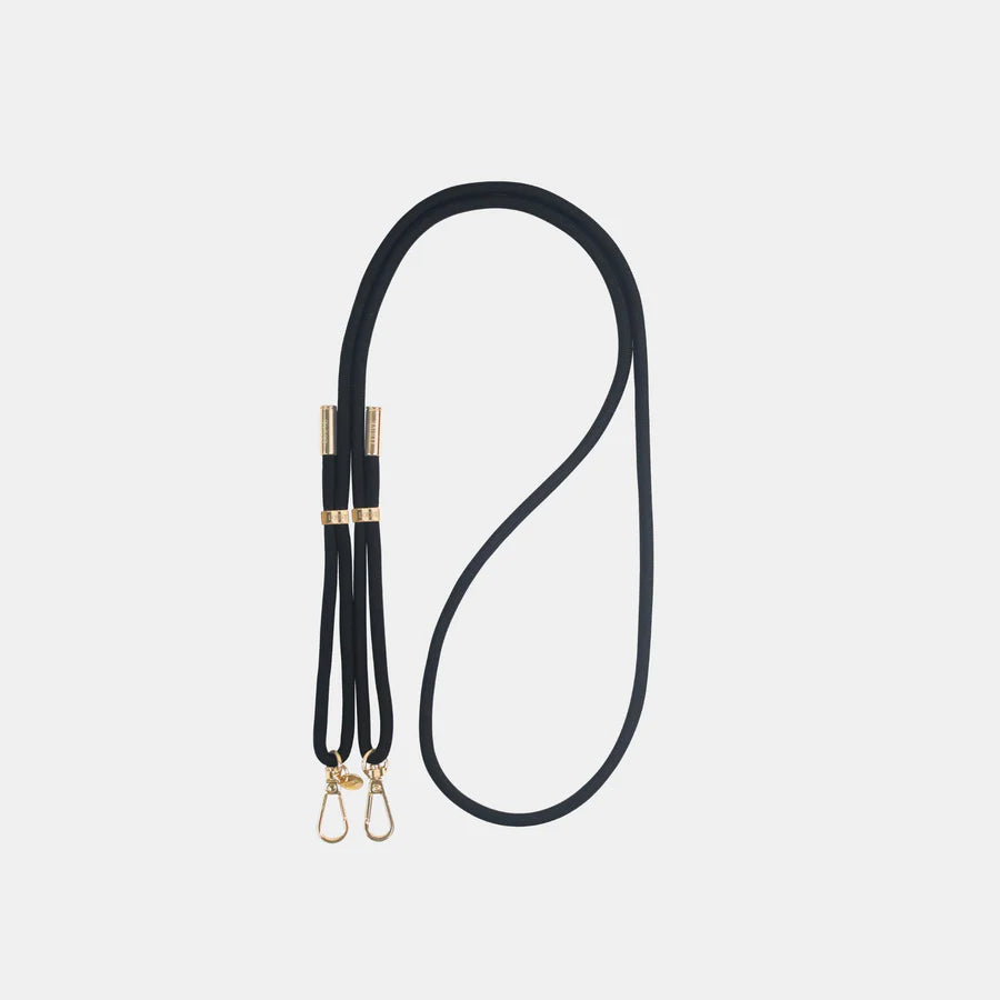 Mystique Black Crossbody Phone Strap