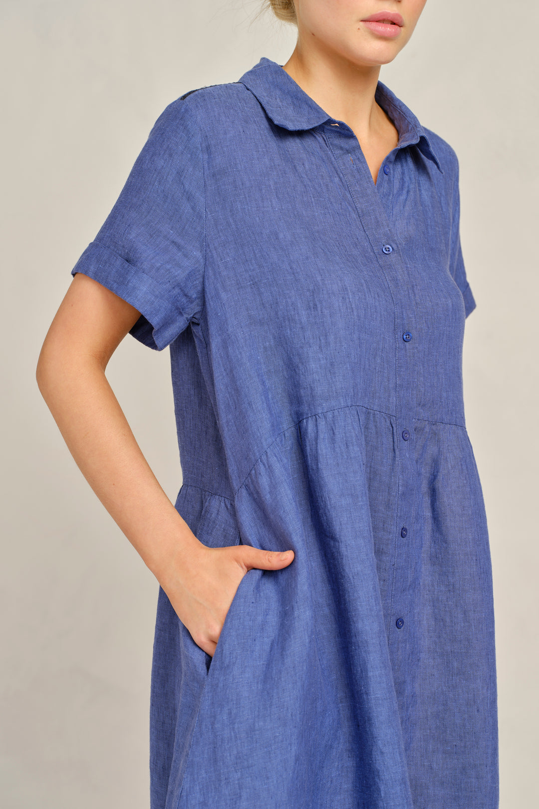 Maxine Lace Dress - Denim