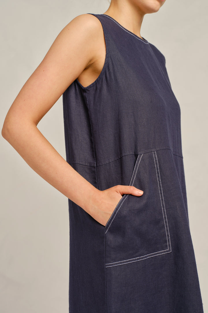 Chiara Dress - Navy