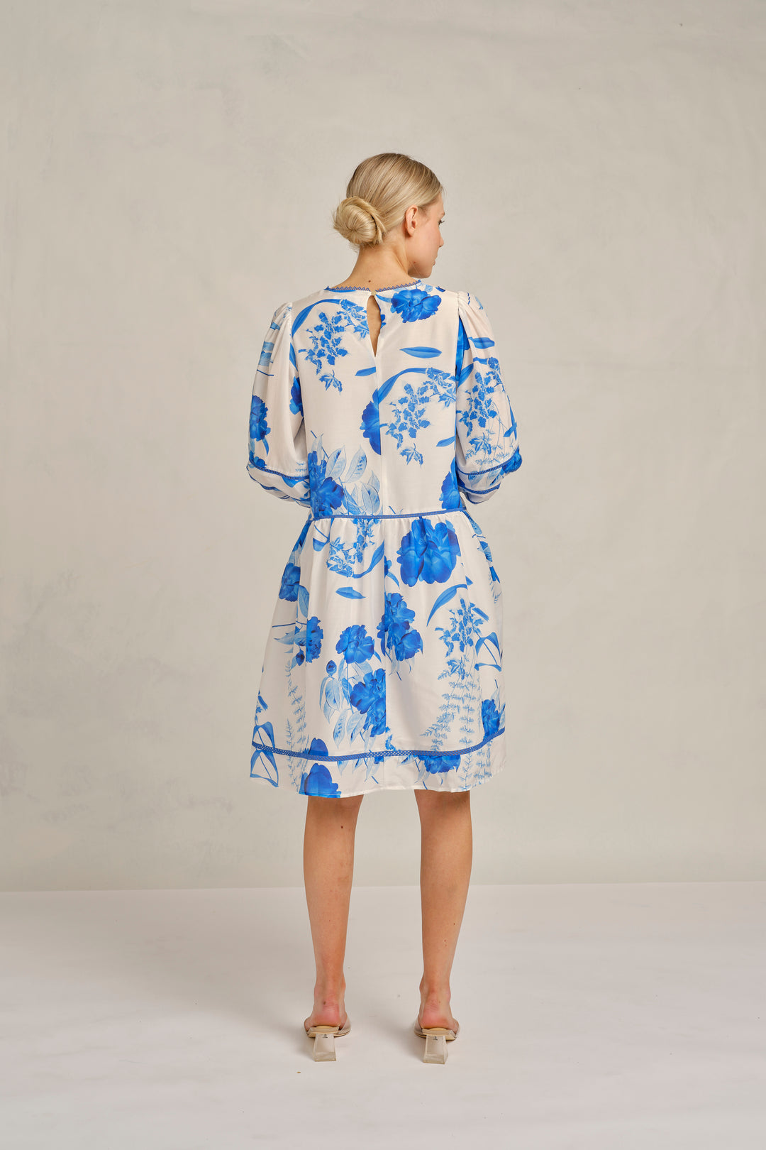 Holly Night Garden Dress  - Blue Quartz