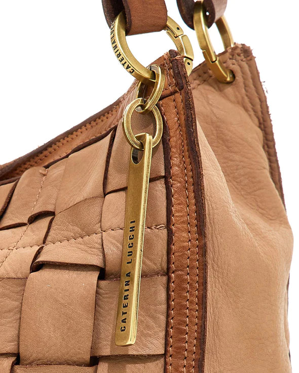 Anna Medium Twist Handbag -  Cognac