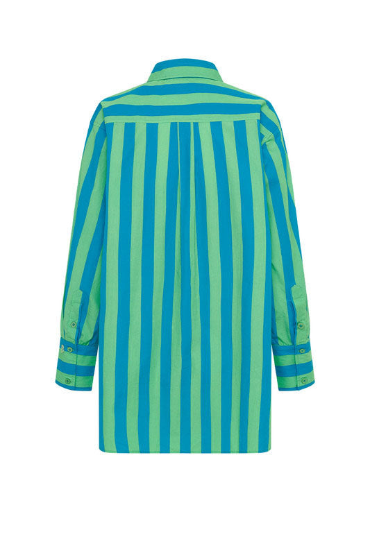 Classic Shirt - Azure/Fern Stripe