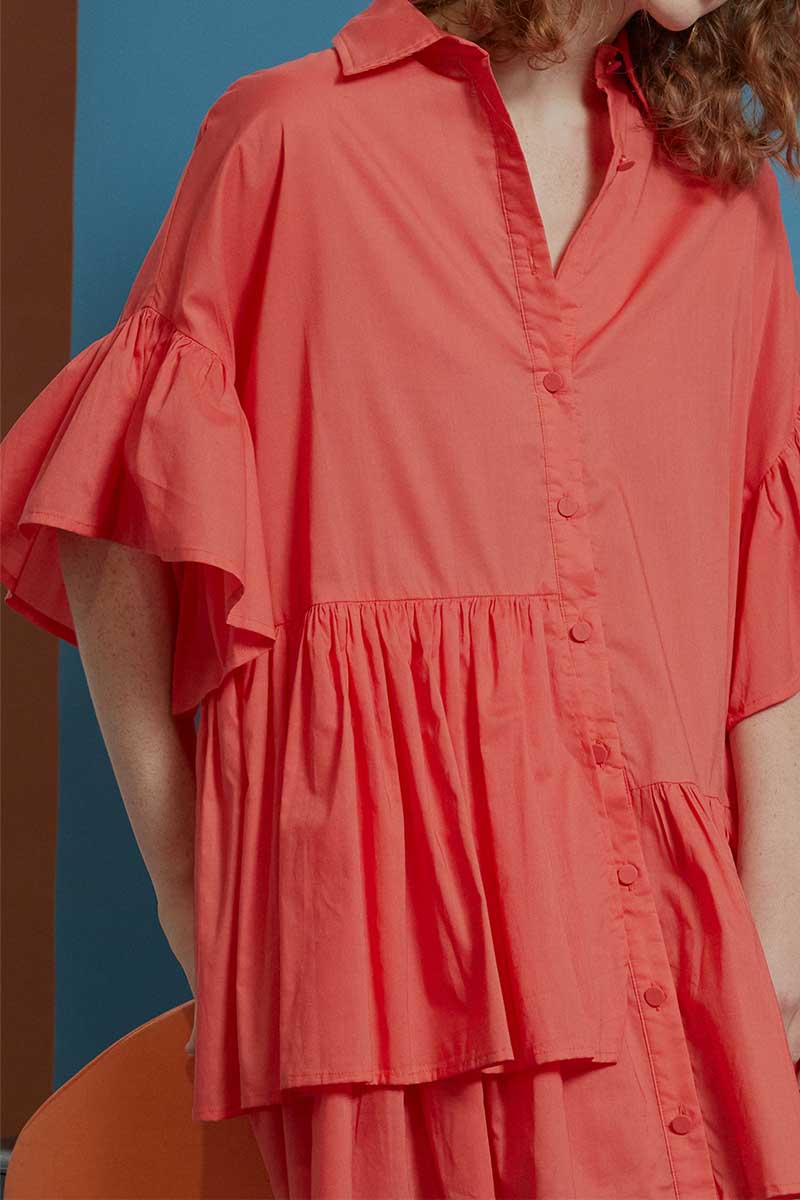 Genoa Dress - Rhubarb