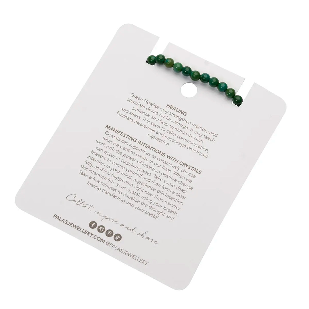 Green Howlite Healing Gem Bracelet