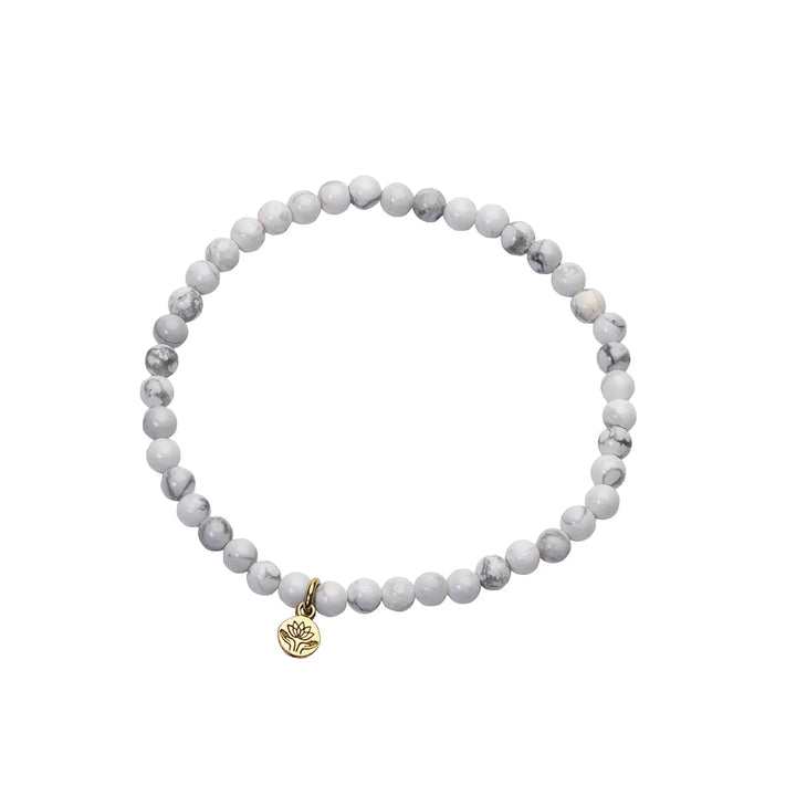 White Howlite Healing Gem Bracelet