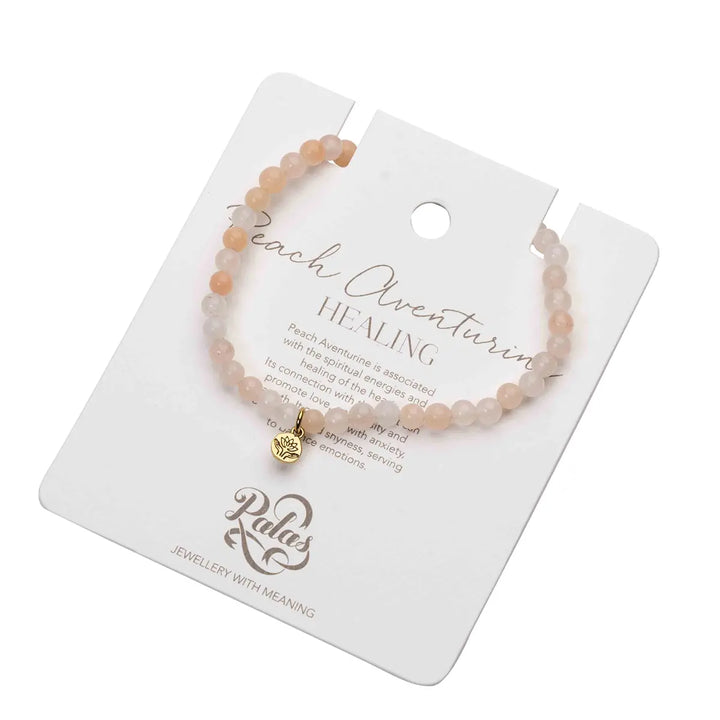 Peach Aventurine Healing Gem Bracelet