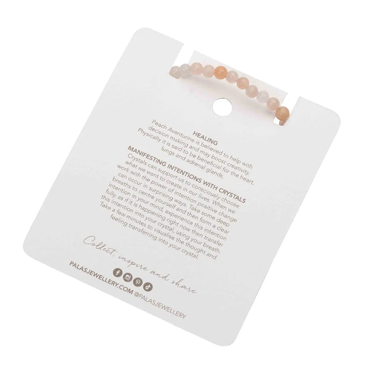 Peach Aventurine Healing Gem Bracelet