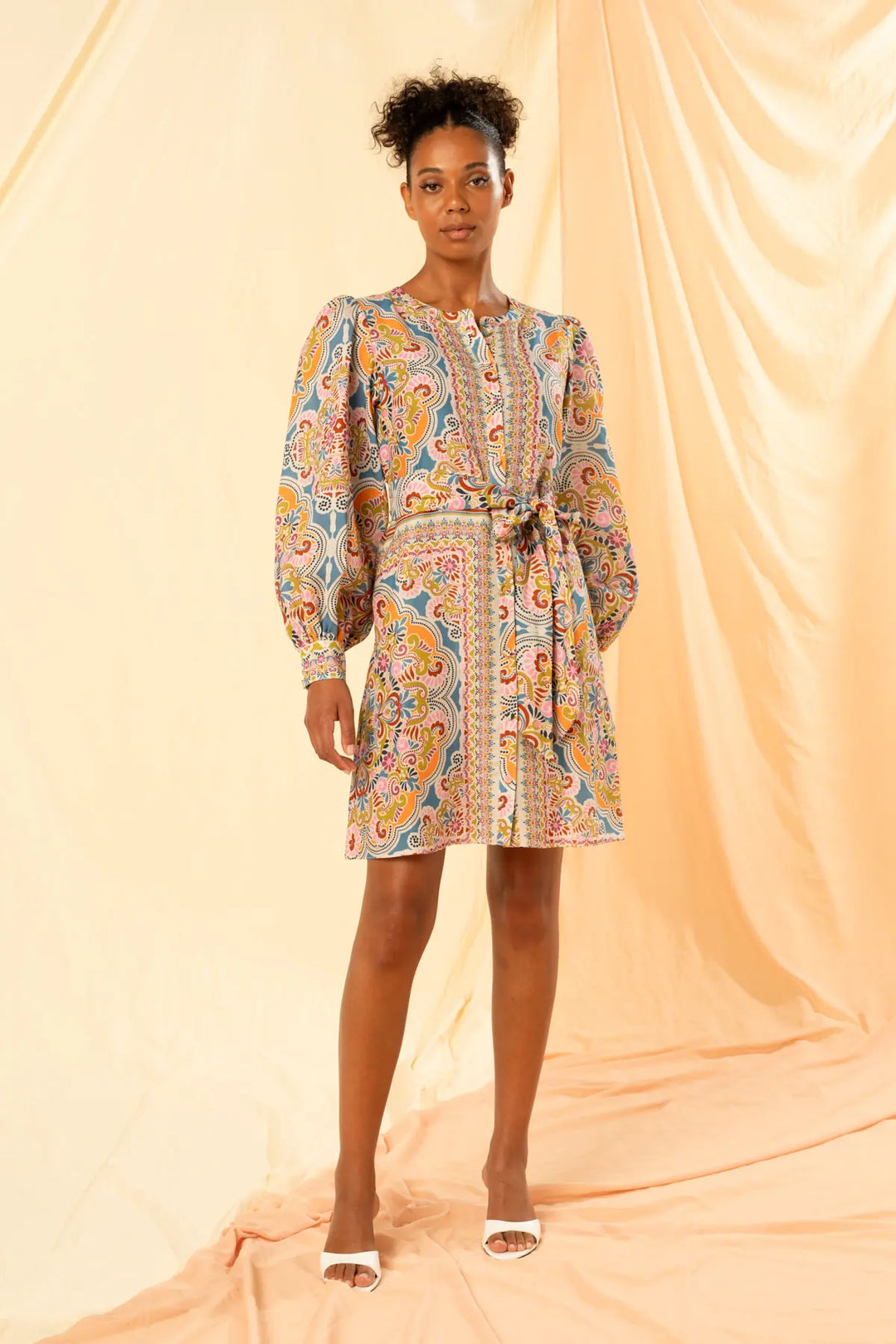 Ottavia Mini Shirt Dress - Fortuna