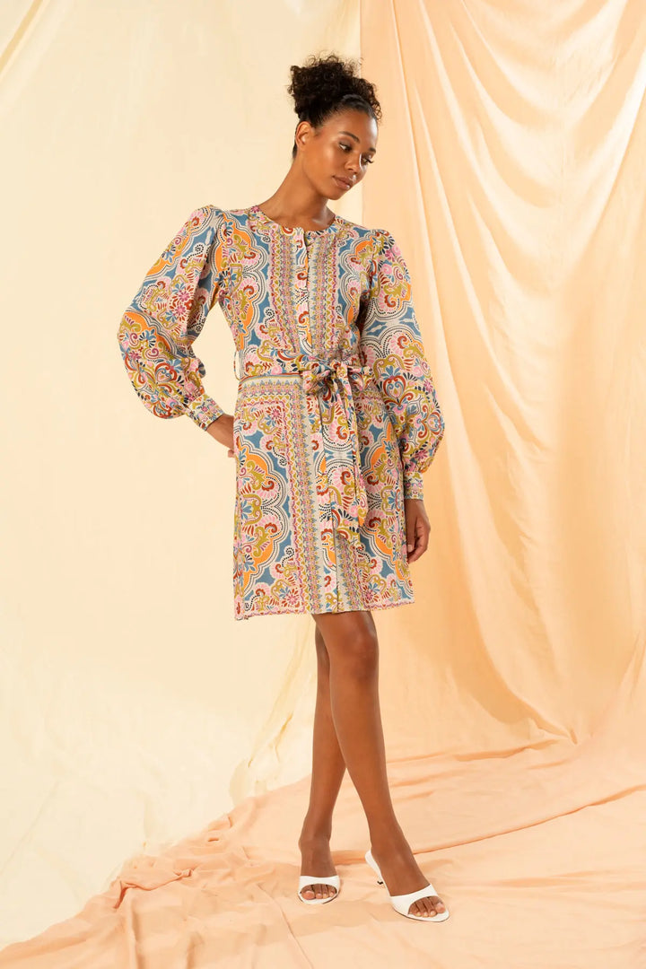 Ottavia Mini Shirt Dress - Fortuna