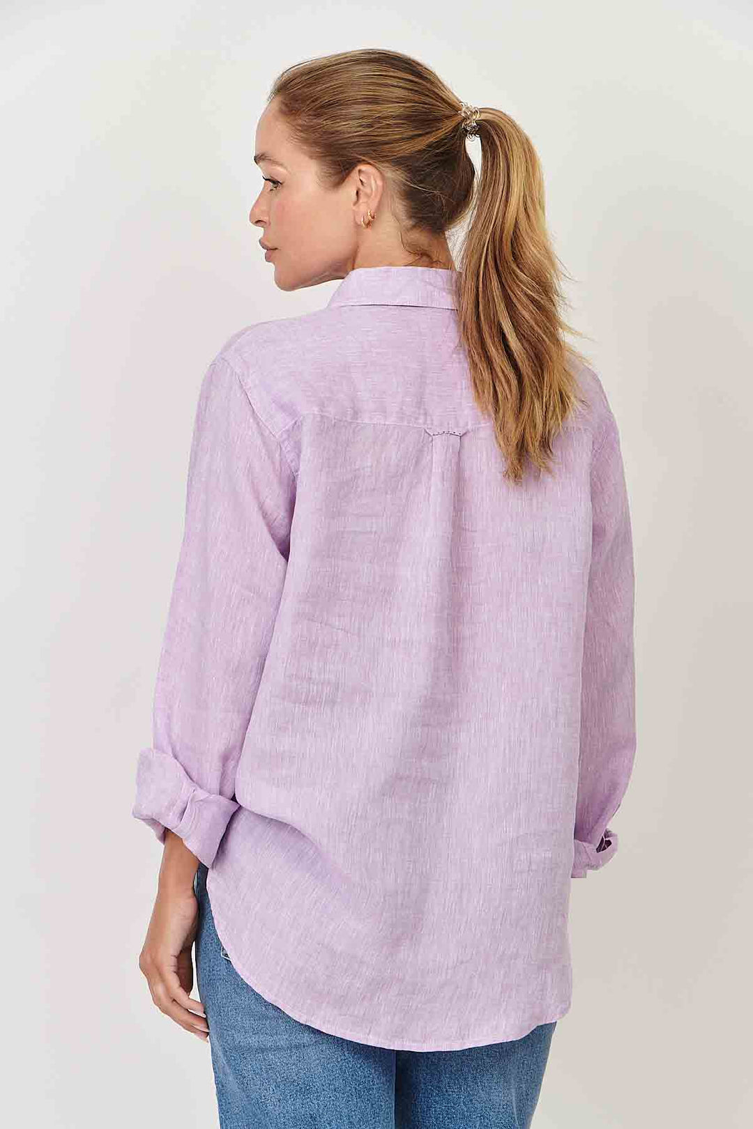 Enveloppe Linen Shirt - Lilas