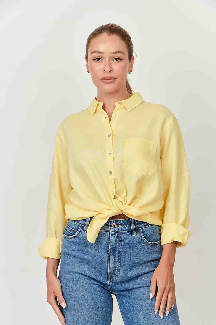 Enveloppe Linen Shirt - Citron