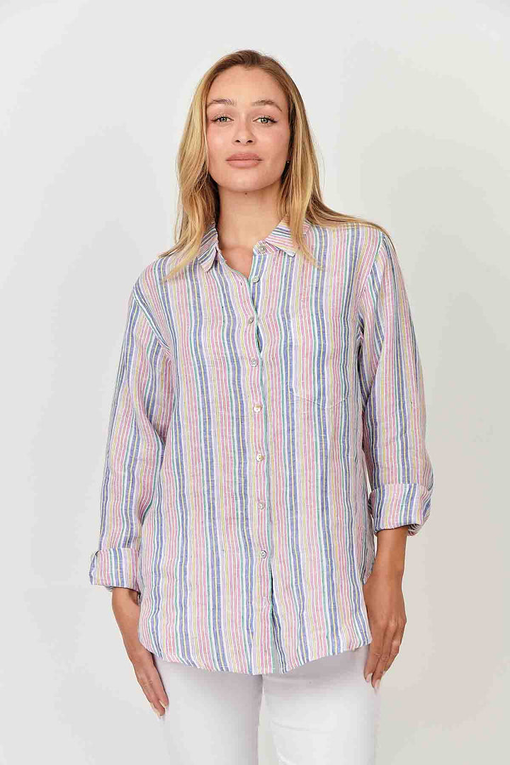 Enveloppe Linen Shirt - Arc-en-Ciel