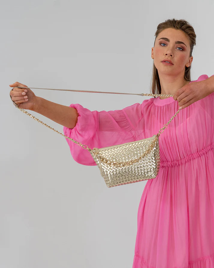 Agnes Bag - Gold Weave