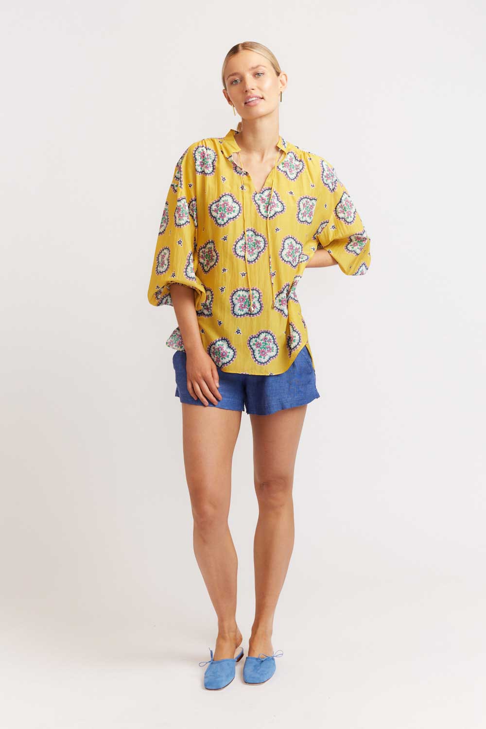 Edie Top - Mosaic Mustard