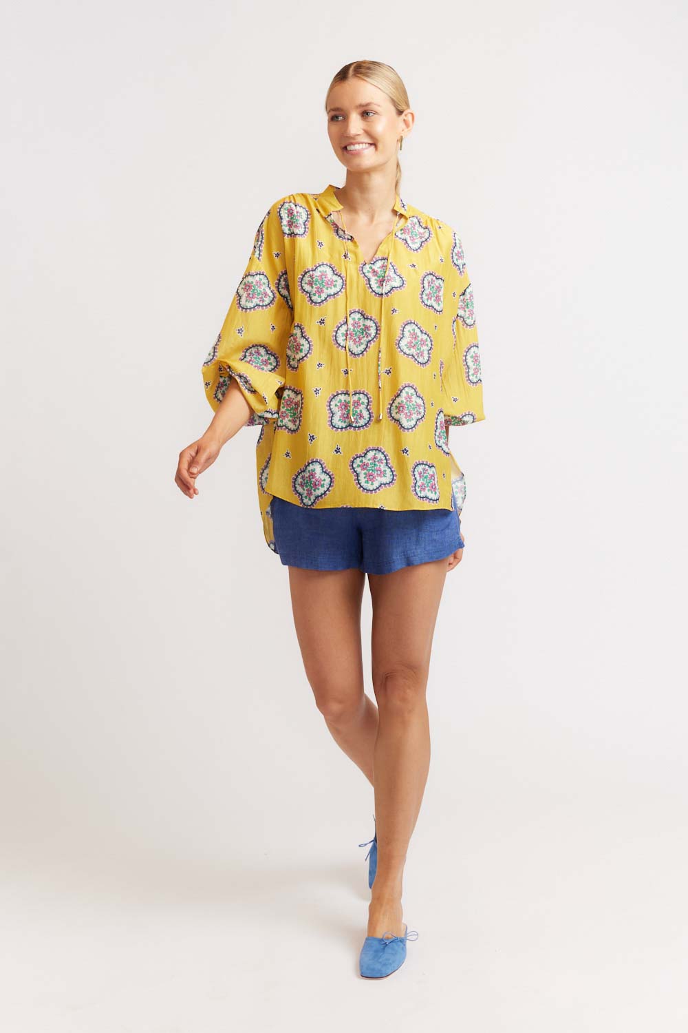 Edie Top - Mosaic Mustard