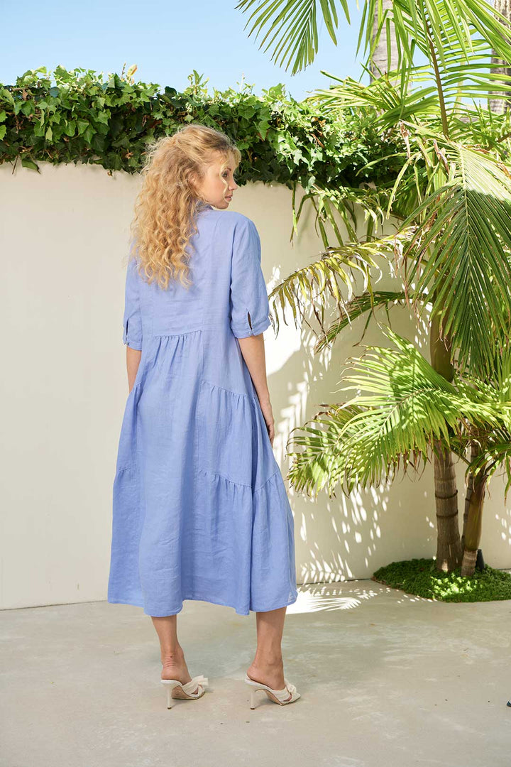 Aveline Dress - Cornflower