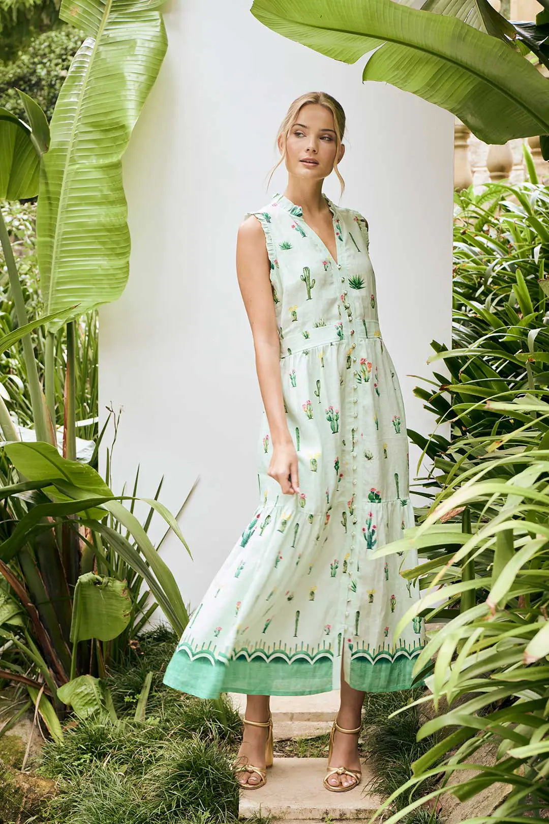 Ayla Cactus Maxi Dress