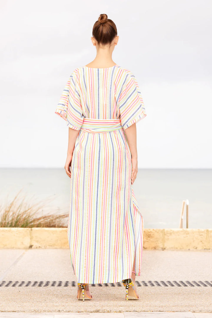 Norman Dress - Fluro Stripe