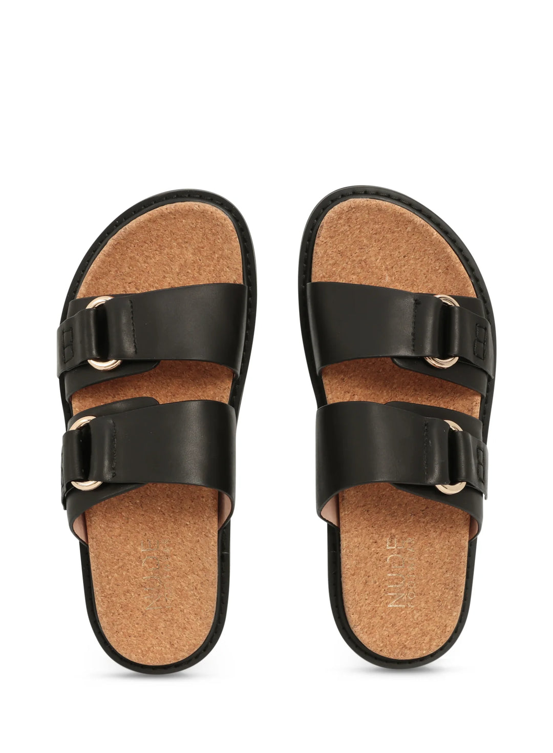 Nude Footwear Bambi Slide - Black