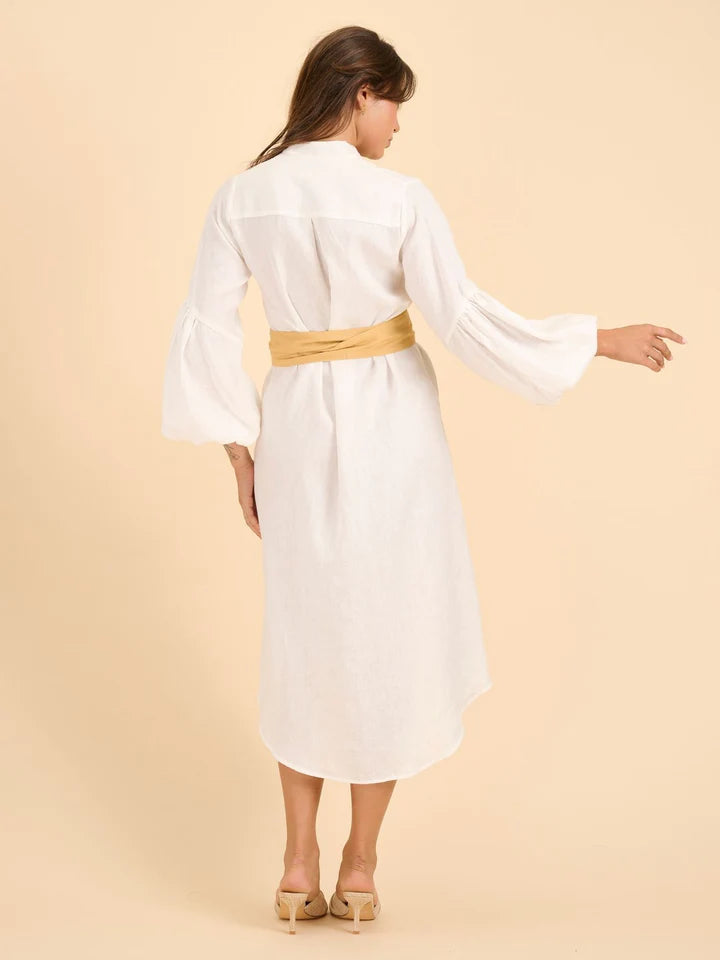 Bell Shirt Dress - Ivory