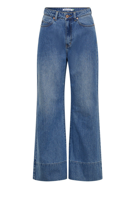 Flared Jean - Light Blue Wash Denim