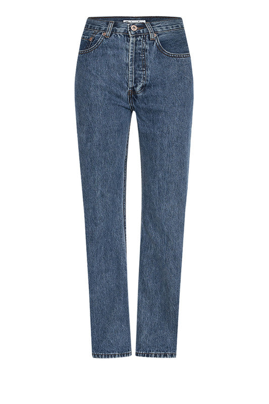 Slim Mum Jean - Mid Blue