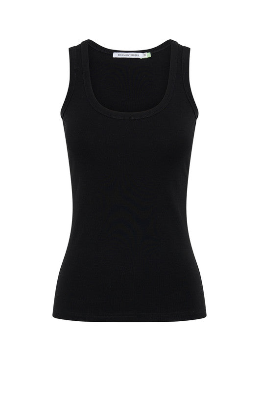 Knit Tank Top - Black