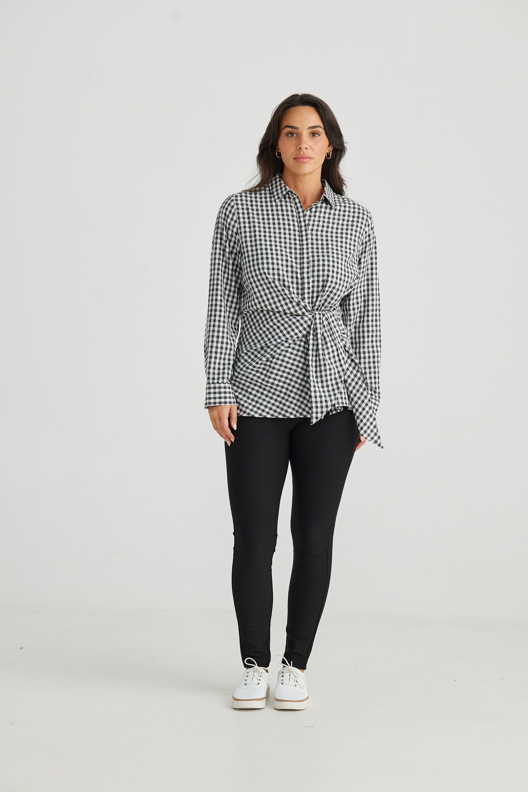 Nova Shirt - Black Gingham