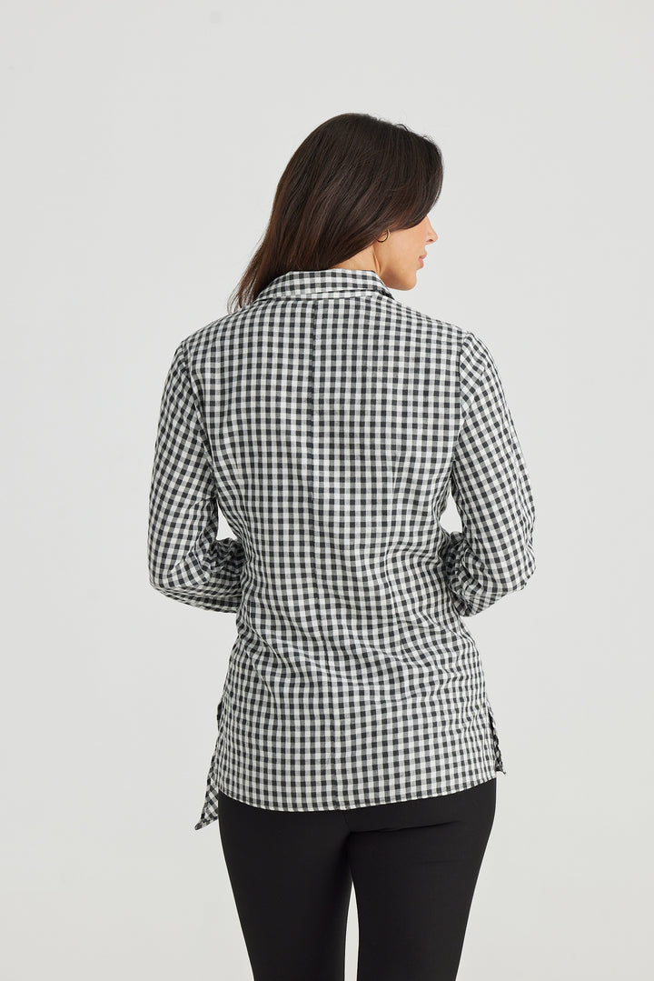 Nova Shirt - Black Gingham