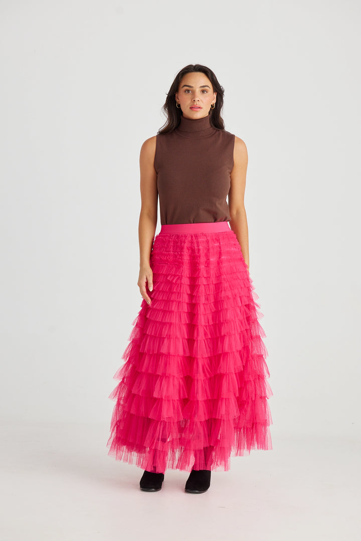 Chance Skirt - Hot Pink