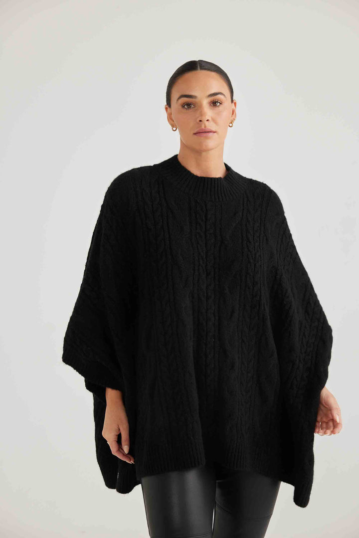 Marnie Poncho - Black