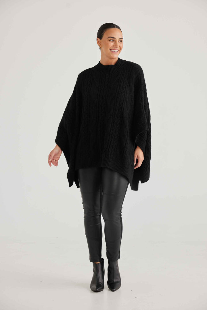 Marnie Poncho - Black