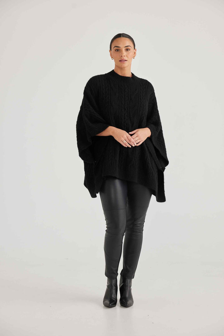 Marnie Poncho - Black