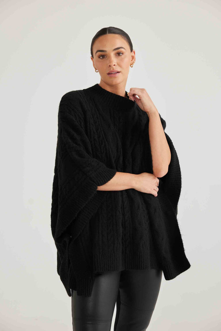 Marnie Poncho - Black