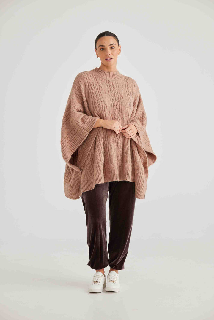 Marnie Poncho - Chestnut