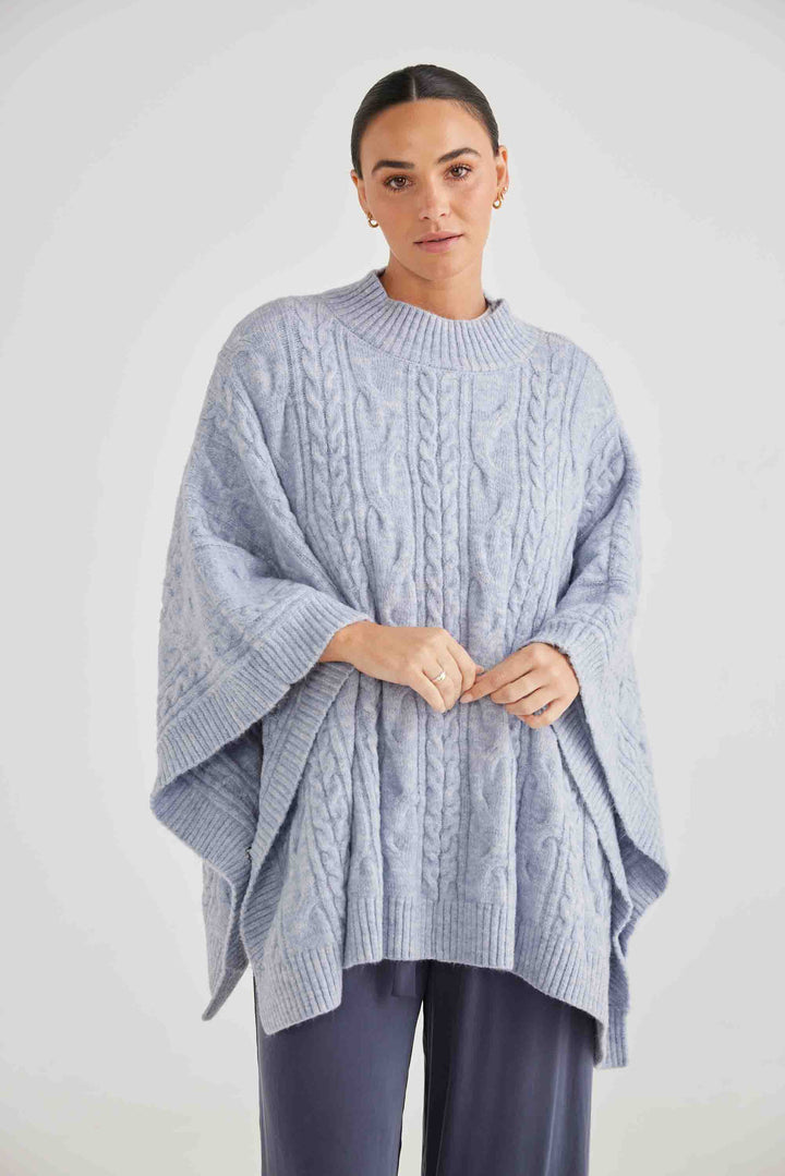 Marnie Poncho - Ice Blue