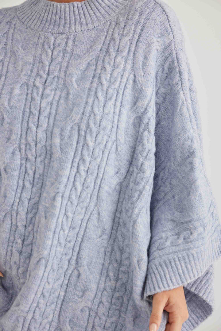 Marnie Poncho - Ice Blue