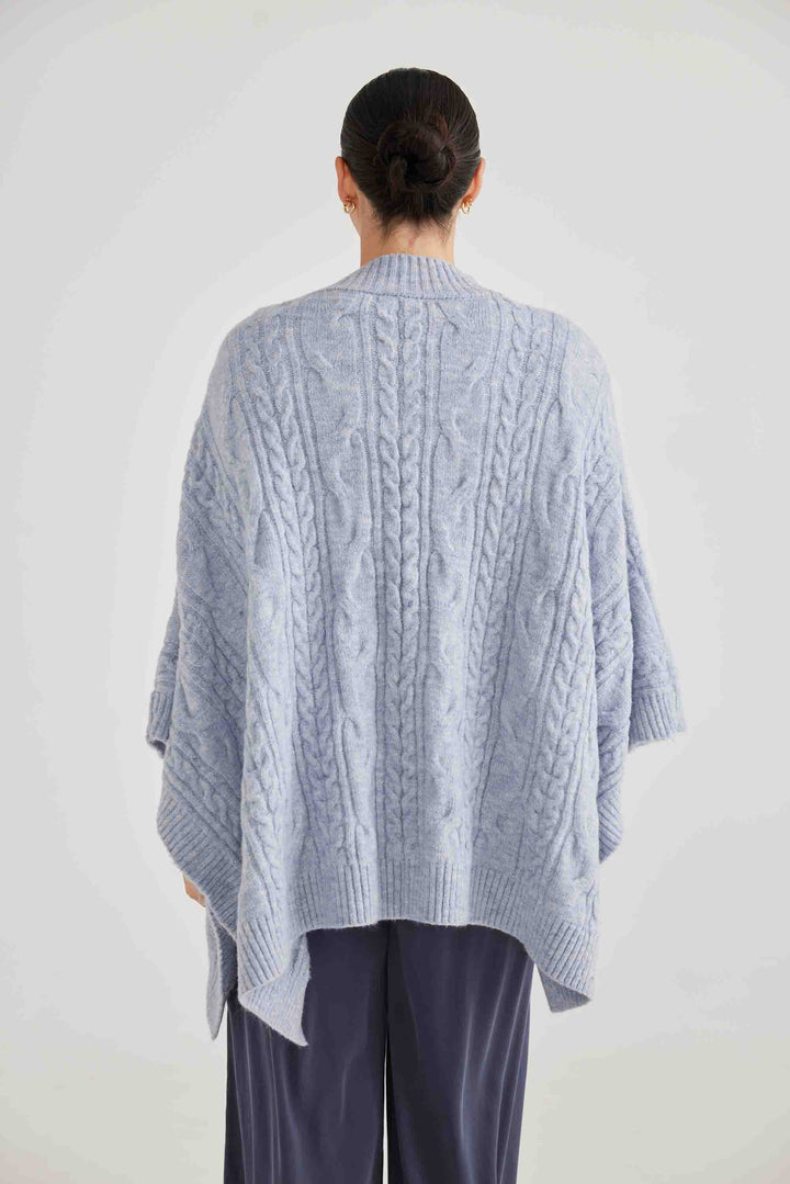 Marnie Poncho - Ice Blue