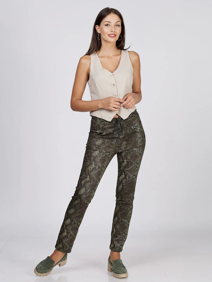 Peyton Boyfriend Pant - Olive