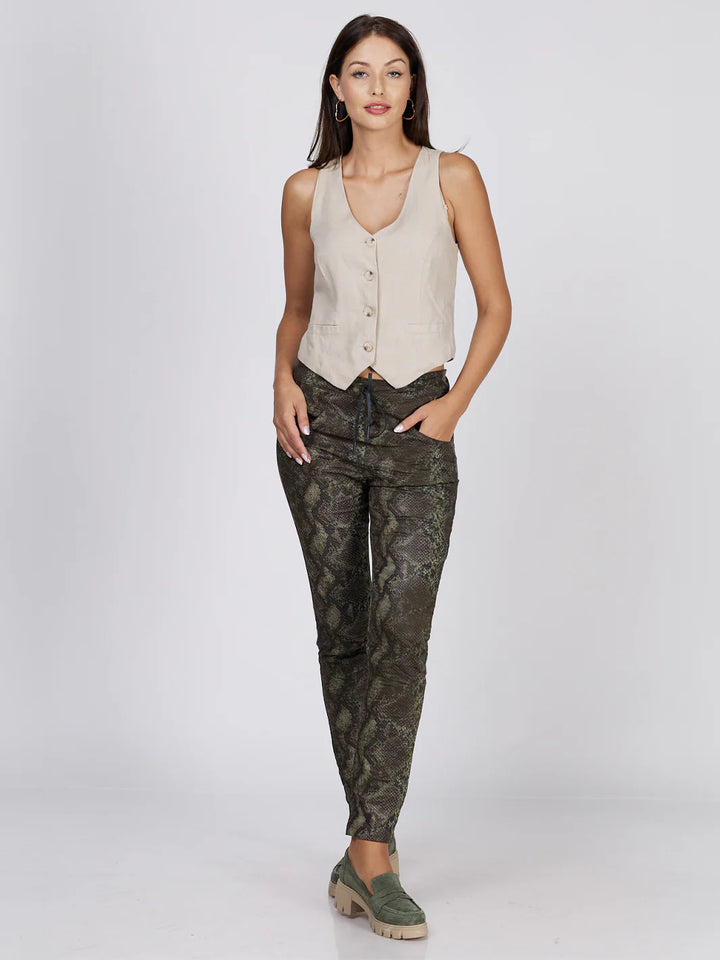 Peyton Boyfriend Pant - Olive