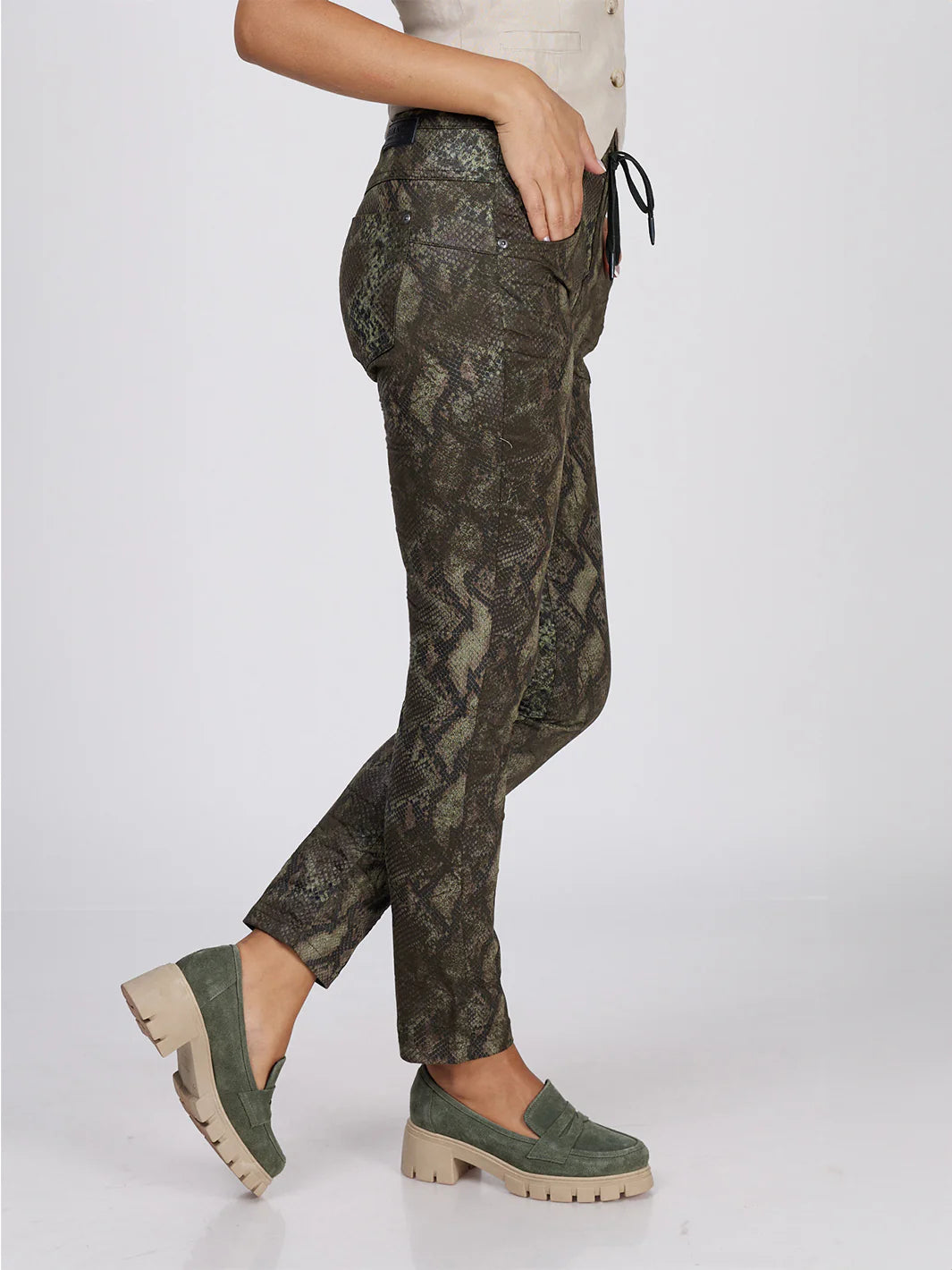 Peyton Boyfriend Pant - Olive