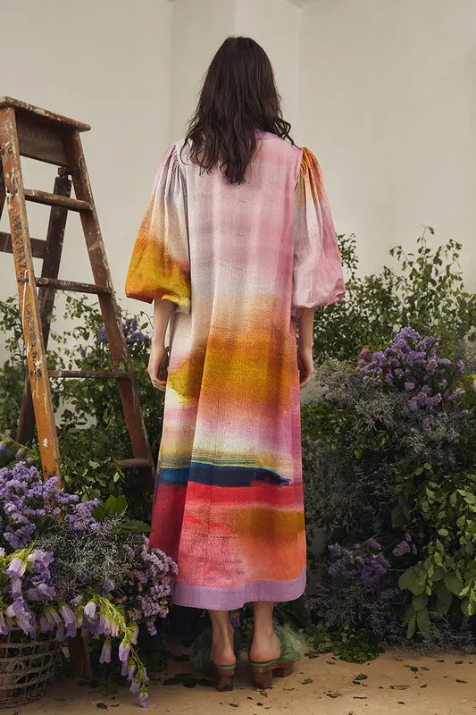 Tapestry Kaftan Dress - Blossom