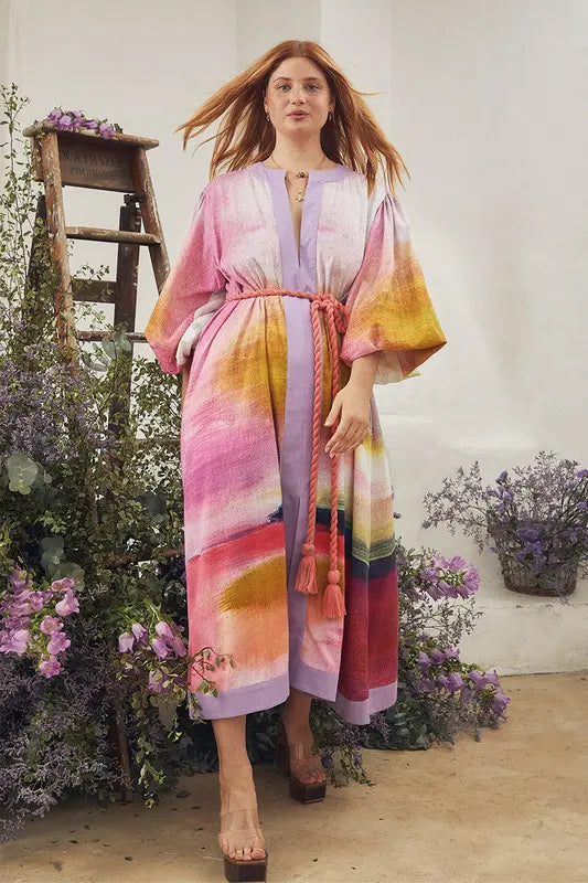 Tapestry Kaftan Dress - Blossom