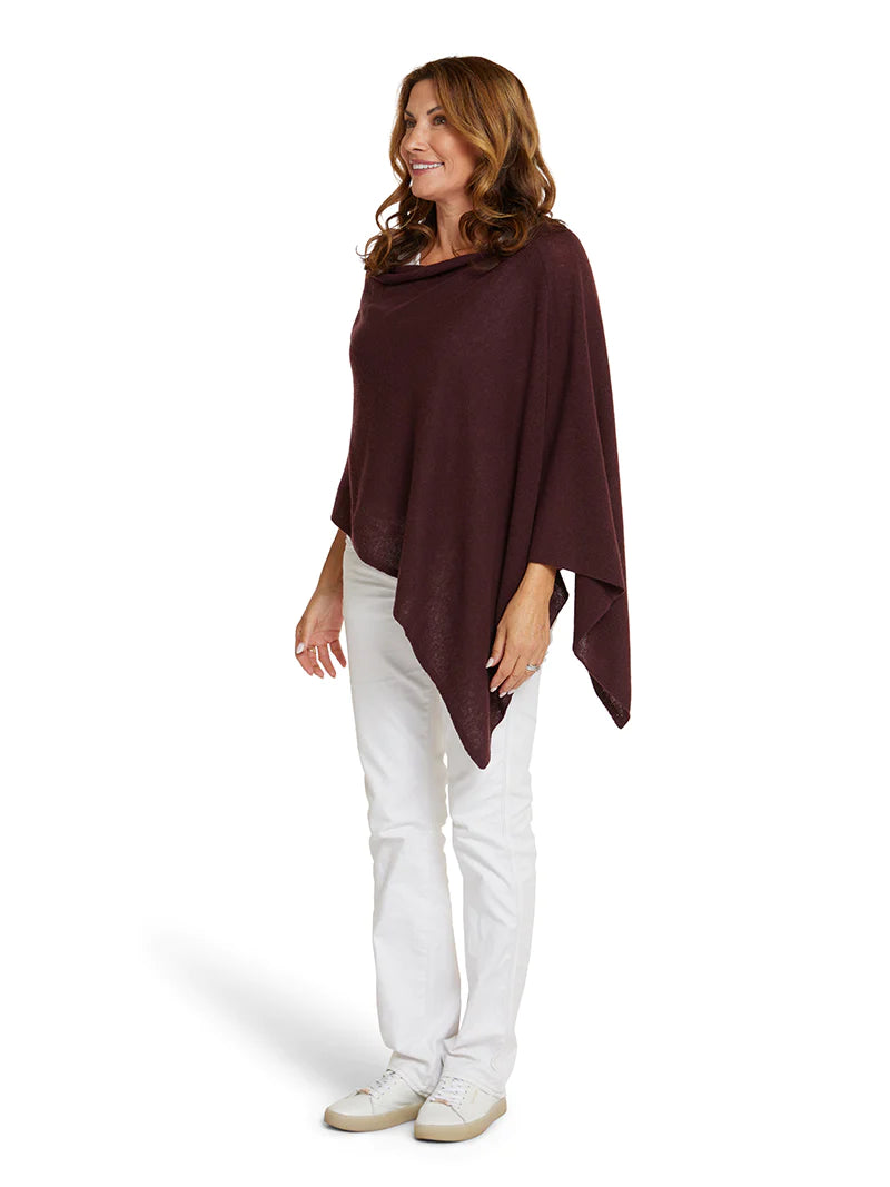 Cashmere Topper - Burgundy